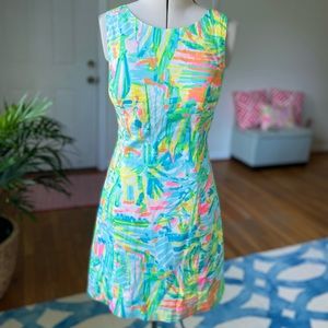 EUC Lilly Pulitzer Courtney Tie Back Shift Dress